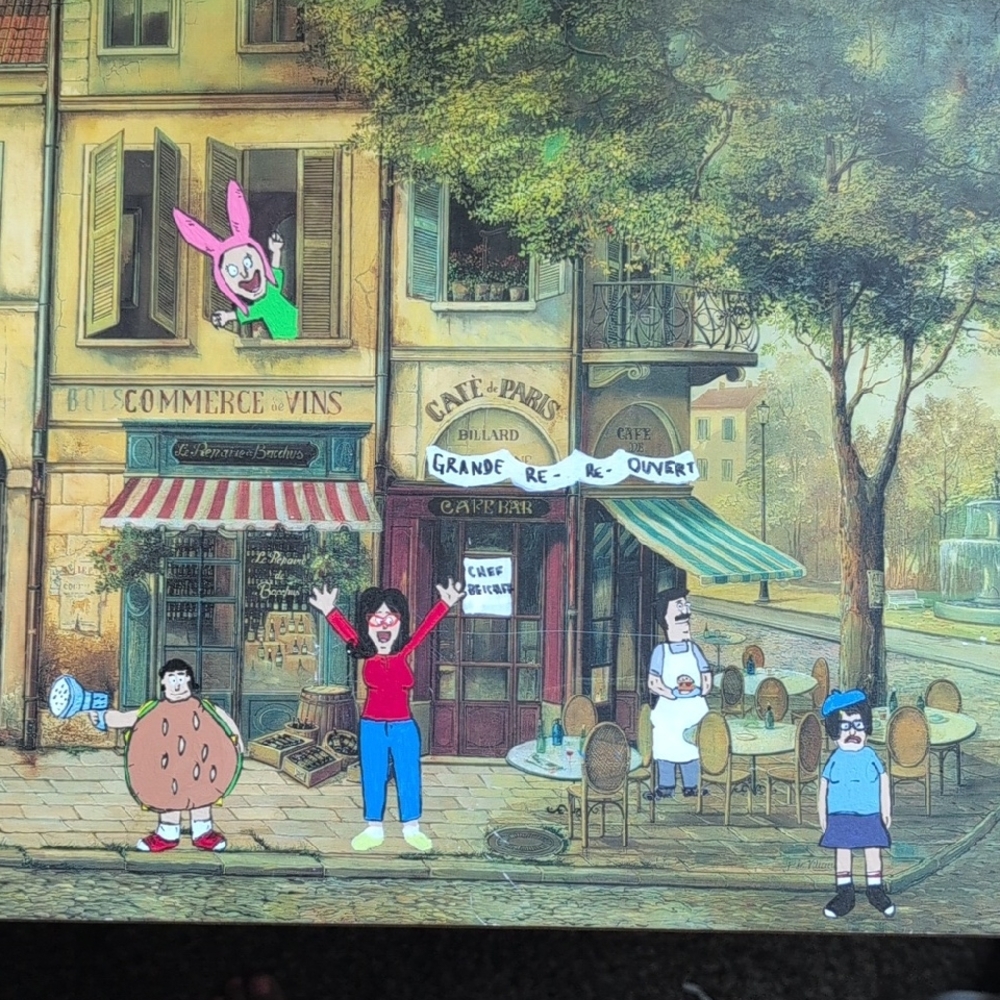 Bob's burgers Cartoon Street Scene Art Print Custom